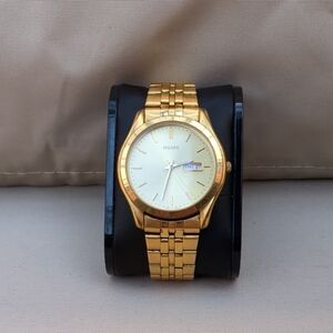 Pulsar Gold Watch with White Dial
